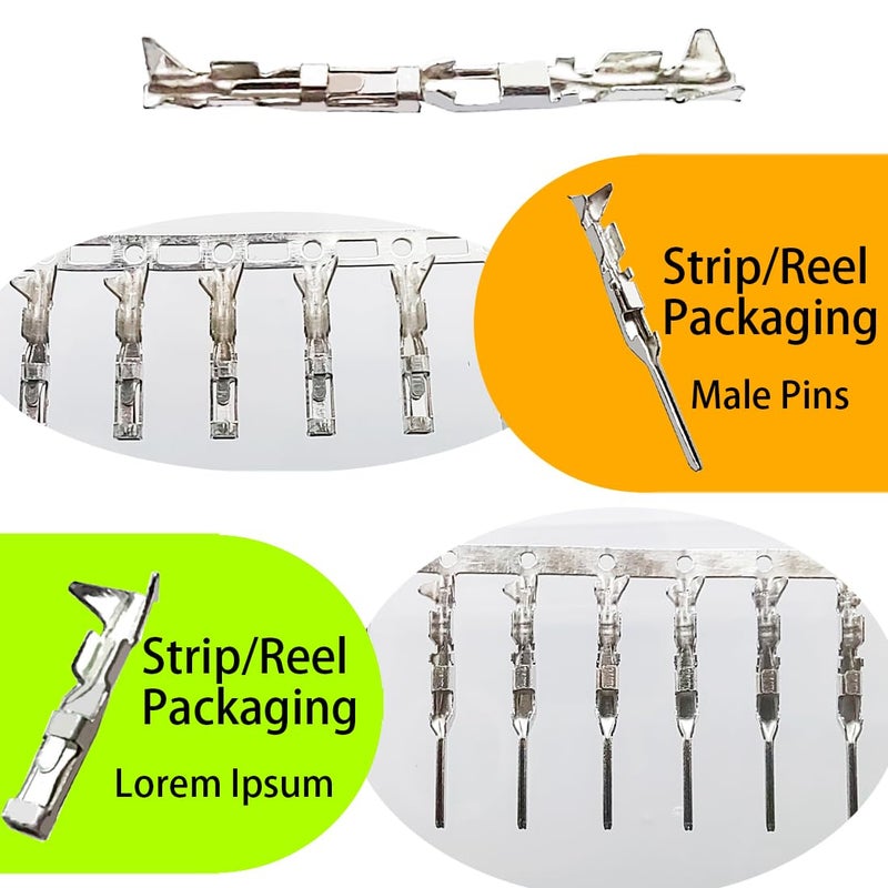 Gikfun 100 Pairs Suitable for 22AWG Cable Male and Female Pins Connector Kit fit for Housing Jumper Wire Cable DIY Kit EK8284 - Image 3